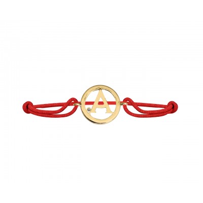 Alphabet A Gold Bracelet